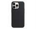 Панель-накладка Apple Leather Case with MagSafe Midnight для iPhone 13 Pro. Изображение 1.