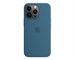 Панель-накладка Apple Silicone Case with MagSafe Blue Jay для iPhone 13 Pro. Изображение 1.