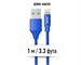 Кабель USB Dorten Lightning to USB Cable Canvas Series 1 м Blue для Apple Lightning. Изображение 6.