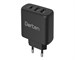 Зарядное устройство сетевое Dorten 3-Port USB Smart ID Wall Quick Charger QC4+/PD3.0+ 37W 5.4A Black. Изображение 1.