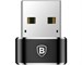 Адаптер Baseus USB-C to USB-A Black CAAOTG-01. Изображение 2.