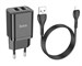 Зарядное устройство сетевое HOCO N25 Maker Dual USB Port Safe Charger 12W Black. Изображение 5.