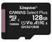 Карта памяти Kingston MicroSD Canvas Select Plus + адаптер 128Gb