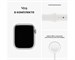 Apple Watch Series 8 Aluminum Case Silver 41mm with White M/L Sport Band. Изображение 5.