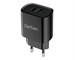 Зарядное устройство сетевое Dorten Dual USB Wall Quick Charger PD3.0+QC3.0 20W 3A Black. Изображение 1.