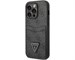 Панель-накладка Guess PU 4G Double Cardslot Metal Logo Hard Black для iPhone 14 Pro Max. Изображение 6.