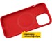 Панель-накладка Hardiz Liquid Silicone Case with MagSafe Red для iPhone 13 Pro. Изображение 8.
