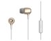 Наушники с микрофоном Motorola Metal Earbuds In-Ear Headphones Gold. Изображение 1.