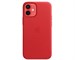 Панель-накладка Apple Leather Case with MagSafe Red для iPhone 12 mini. Изображение 2.