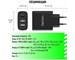 Зарядное устройство сетевое Dorten 3-Port USB Smart ID Wall Quick Charger QC4+/PD3.0+ 37W 5.4A Black. Изображение 11.