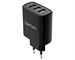 Зарядное устройство сетевое Dorten 3 USB Smart ID Quick Charger 30W 2.4A Black. Изображение 1.