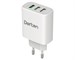 Зарядное устройство сетевое Dorten 3 USB Smart ID Quick Charger 30W 2.4A White. Изображение 1.