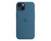 Панель-накладка Apple Silicone Case with MagSafe Blue Jay для iPhone 13. Изображение 1.