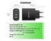 Зарядное устройство сетевое Dorten 3 USB Smart ID Quick Charger 30W 2.4A Black. Изображение 5.