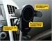 Держатель автомобильный с функцией беспроводной ЗУ Dorten Car Wireless Charging Mount: Sensor Series 15W на решетку вентиляции/приборную панель/стекло. Изображение 12.
