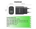 Зарядное устройство сетевое Dorten Dual USB Wall Quick Charger PD3.0+QC3.0 20W 3A Black. Изображение 5.