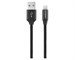 Кабель USB Hardiz Tetron Lightning to USB cable 1.2m Black. Изображение 1.