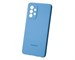 Панель-накладка Samsung Silicone Cover Blue для Samsung Galaxy A52. Изображение 1.