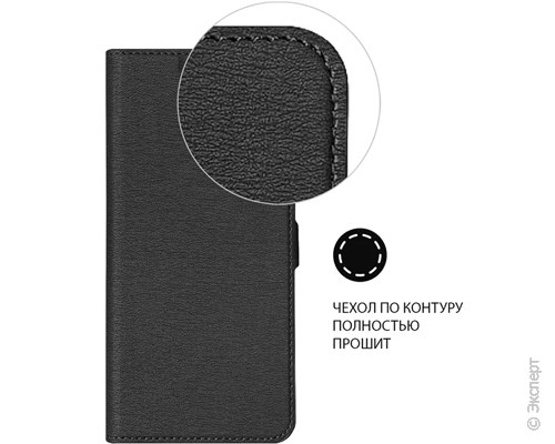 Чехол DF xiFlip-87 Black для Xiaomi Redmi Note 12 (4G). Изображение 3.