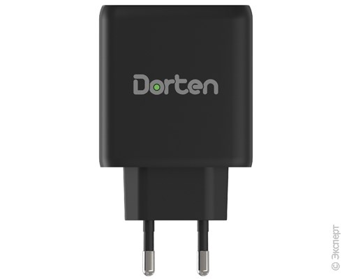 Зарядное устройство сетевое Dorten 3-Port USB Smart ID Wall Quick Charger QC4+/PD3.0+ 37W 5.4A Black. Изображение 2.