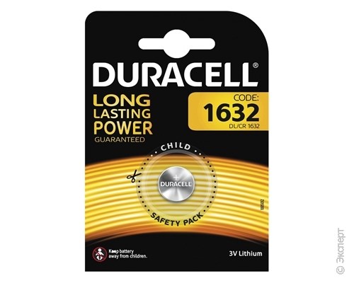 Батарейка Duracell CR1632-1BL 1 шт.. Изображение 1.