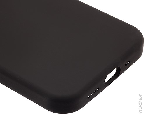 Панель-накладка Hardiz Liquid Silicone Case Black для iPhone 12 mini. Изображение 4.