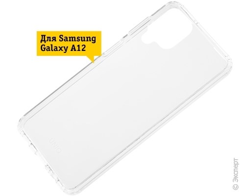 Панель-накладка Uniq LifePro Xtreme Clear для Samsung Galaxy A12. Изображение 5.
