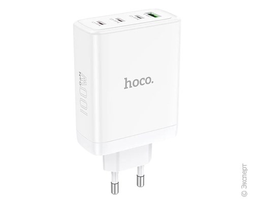 Зарядное устройство сетевое HOCO N31 Four-port fast Charger 100W White. Изображение 1.