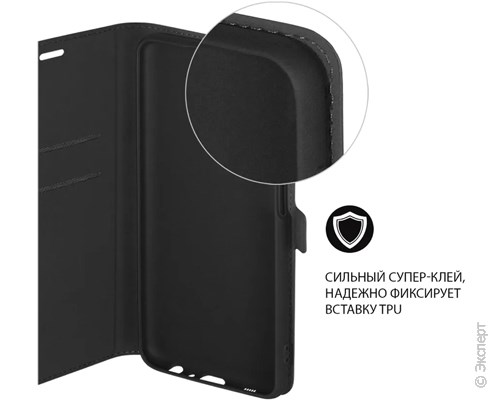 Чехол DF xiFlip-87 Black для Xiaomi Redmi Note 12 (4G). Изображение 2.