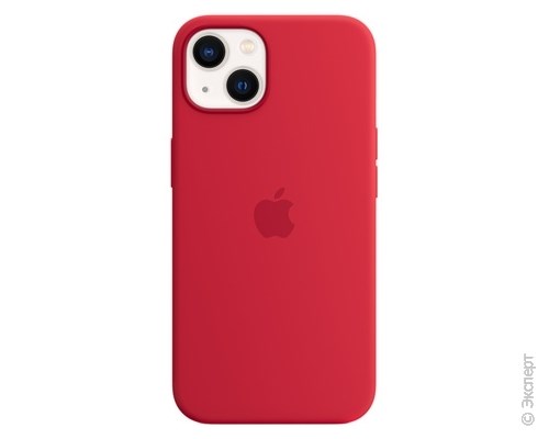 Панель-накладка Apple Silicone Case with MagSafe Red для iPhone 13. Изображение 1.