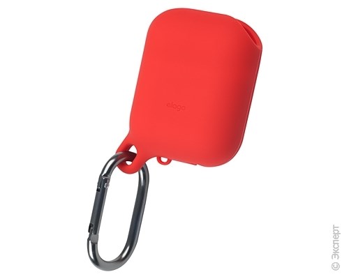 Чехол Elago Waterproof Hang Case Red для зарядного кейса AirPods. Изображение 1.
