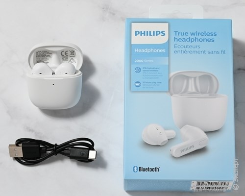 Беспроводные наушники с микрофоном Philips TAT2236WT White. Изображение 7.