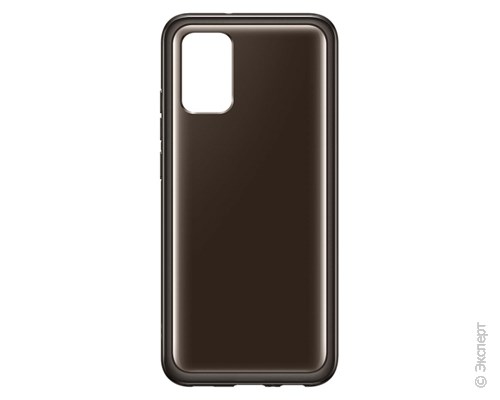 Панель-накладка Samsung Soft Clear Cover Black для Samsung Galaxy A02S. Изображение 1.