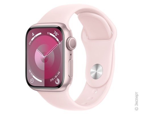 Apple Watch Series 9 Aluminum Case Pink 45mm with Sport Band M/L. Изображение 1.