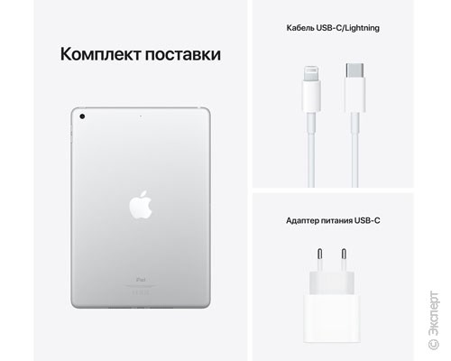 Apple iPad 10.2 (2021) Wi-Fi 64Gb Silver. Изображение 9.