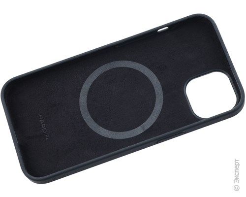 Панель-накладка Hardiz Liquid Silicone Case with MagSafe Black для iPhone 13. Изображение 2.