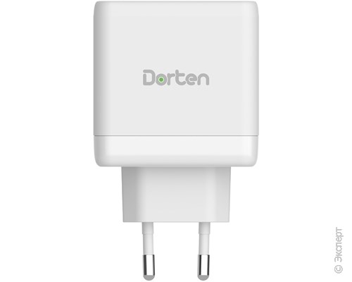 Зарядное устройство сетевое Dorten 65W GaN QC+2USB-C/PD White. Изображение 2.