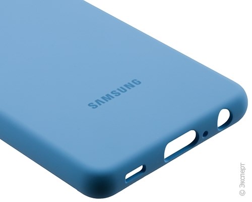 Панель-накладка Samsung Silicone Cover Blue для Samsung Galaxy A52. Изображение 4.