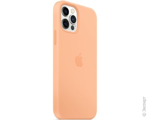 Панель-накладка Apple Silicone Case with MagSafe Cantaloupe для iPhone 12/12 Pro. Изображение 3.
