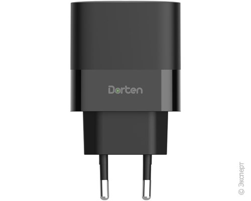 Зарядное устройство сетевое Dorten 2-Port USB Smart ID Power Adapter: PD3.0/PPS 35W 6A Black. Изображение 2.