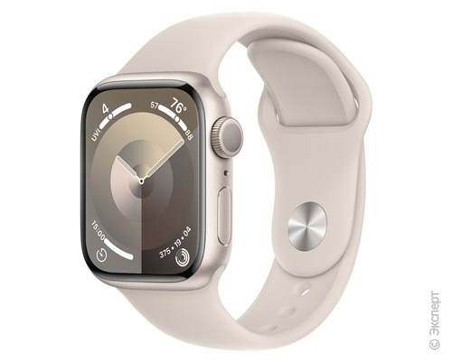 Apple Watch Series 9 Aluminum Case Starlight 41mm with Sport Band M/L. Изображение 1.