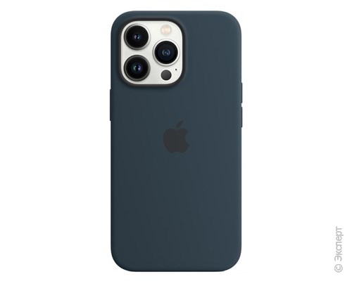 Панель-накладка Apple Silicone Case with MagSafe Abyss Blue для iPhone 13 Pro. Изображение 1.