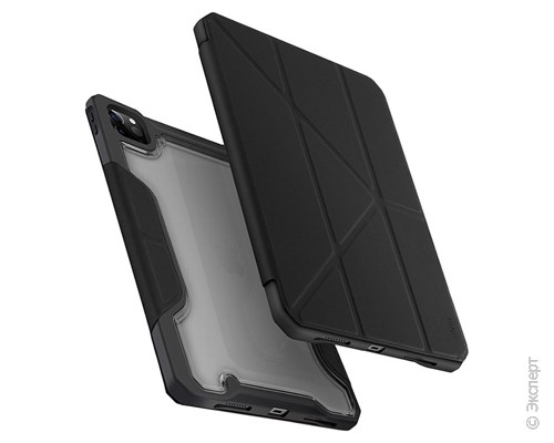 Чехол Uniq Trexa (с держателем для стилуса) Black для iPad Pro 11 (2021/2020). Изображение 1.