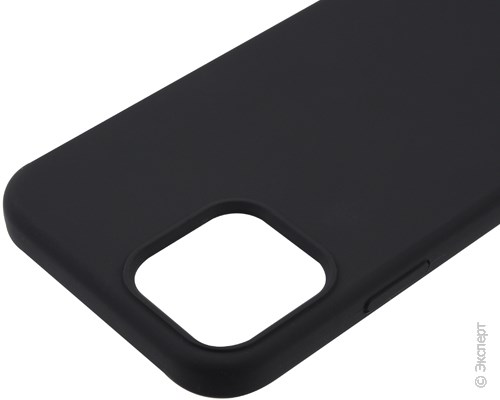 Панель-накладка Hardiz Liquid Silicone Case Black для iPhone 12 / 12 Pro. Изображение 3.