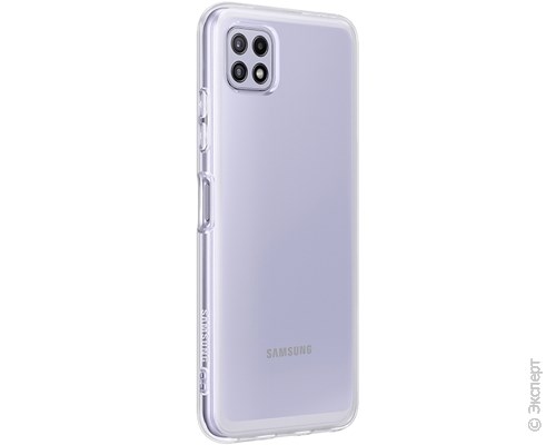 Панель-накладка Samsung Soft Clear Cover Transparent для Samsung Galaxy A22. Изображение 3.