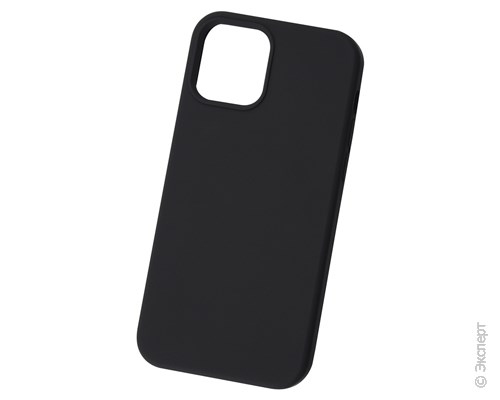Панель-накладка Hardiz Liquid Silicone Case Black для iPhone 12 / 12 Pro. Изображение 1.