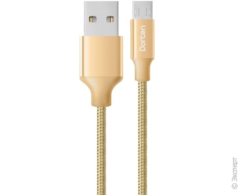 Кабель USB Dorten Micro USB to USB Cable Metallic Series 1,2 м Gold. Изображение 3.
