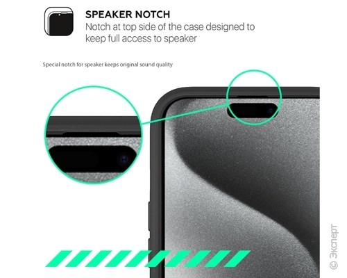Панель-накладка Hardiz ShockProof Magnet Case with MagSafe Black для iPhone 15 Pro Max. Изображение 6.
