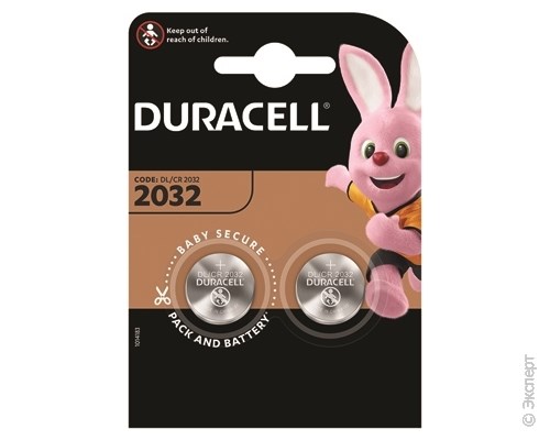 Батарейка Duracell DL2032 2 шт.. Изображение 1.