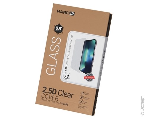 Стекло защитное Hardiz 2.5D Clear Cover Premium Tempered Glass для iPhone 13 Pro Max. Изображение 1.